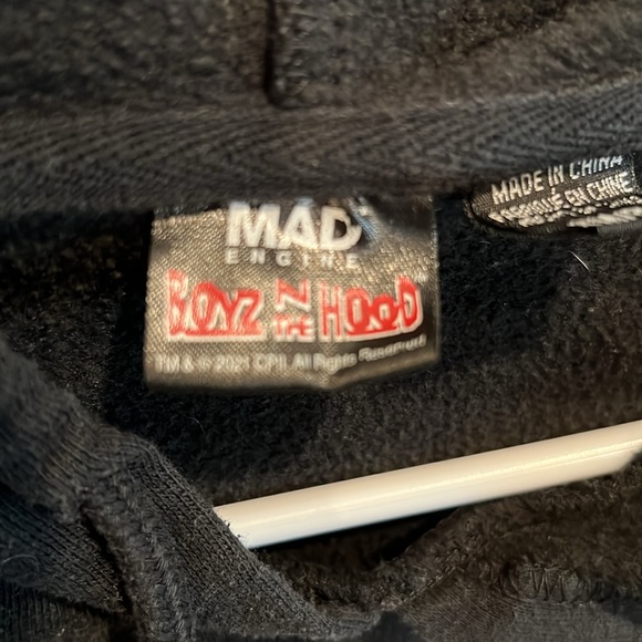 Boyz In The Hood Hoodie Sz Men’s Small Black w/“doughboy” Front & Image On Back - Picture 3 of 7